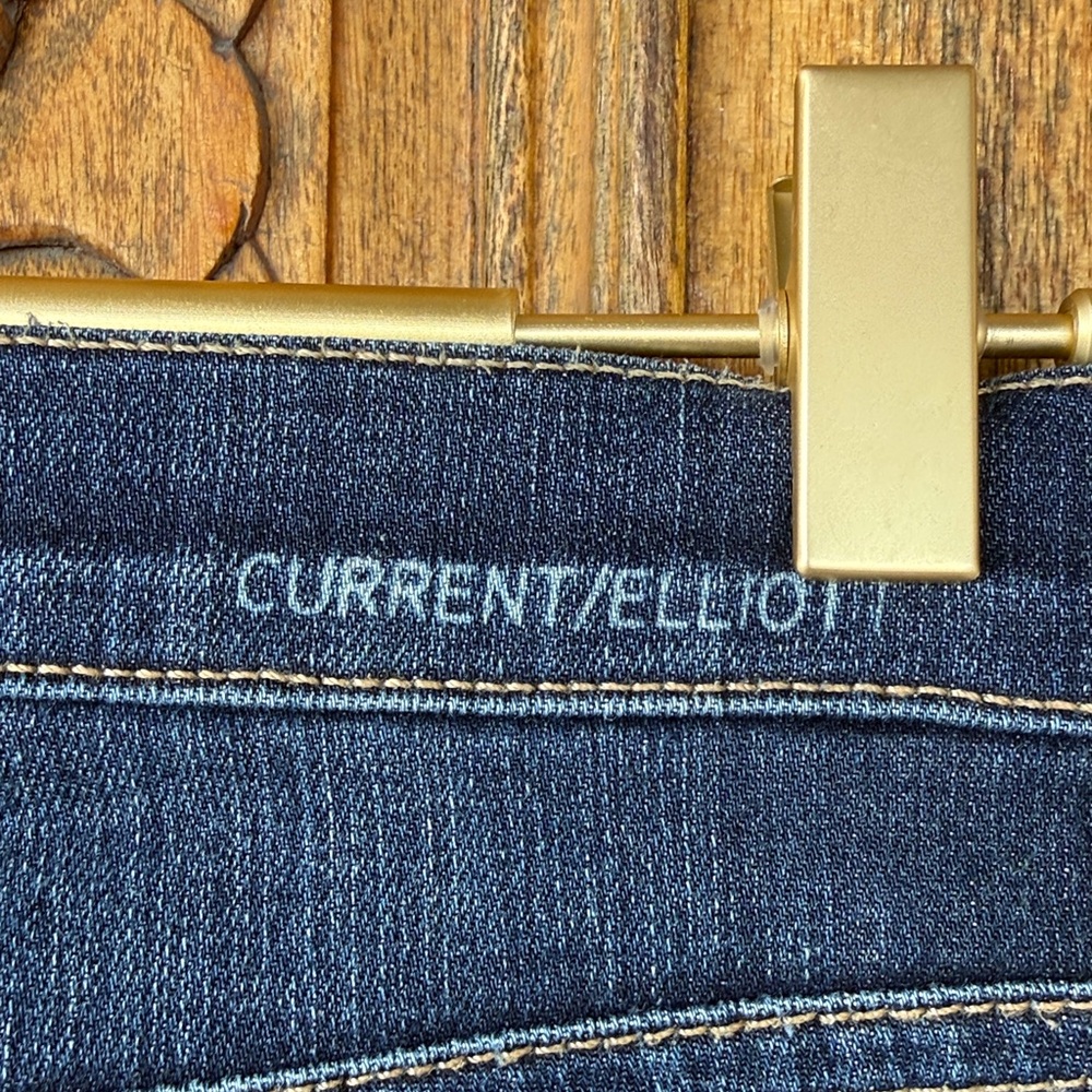 Bundle of 2x Current/Elliott Dark Wash + Black Denim Jeans Size 23 - Picture 6 of 13